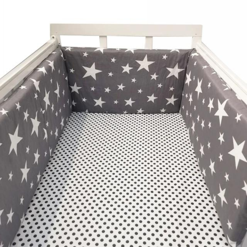 Cot Bumper Bed Set: Soft Side Pad for Crib Protection