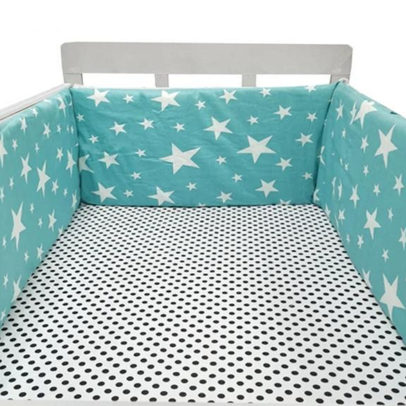 Cot Bumper Bed Set: Soft Side Pad for Crib Protection