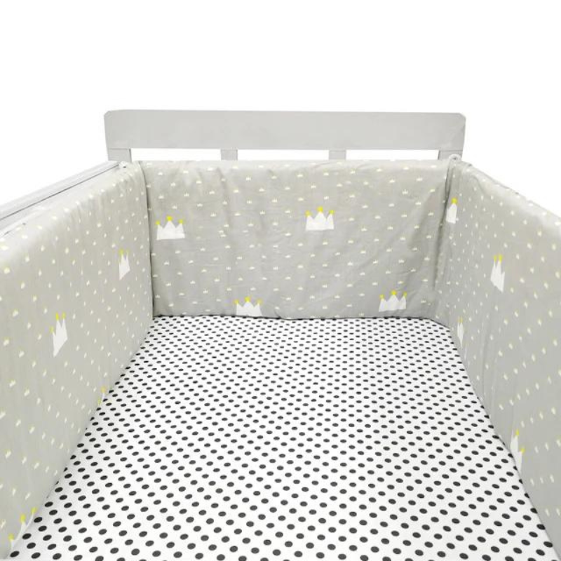 Cot Bumper Bed Set: Soft Side Pad for Crib Protection