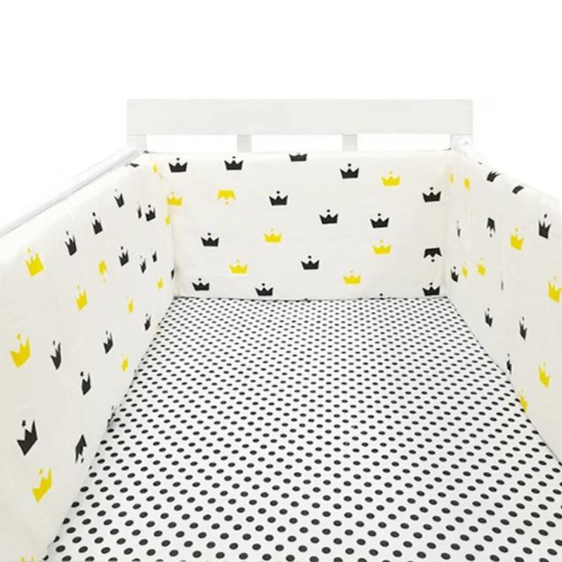 Cot Bumper Bed Set: Soft Side Pad for Crib Protection