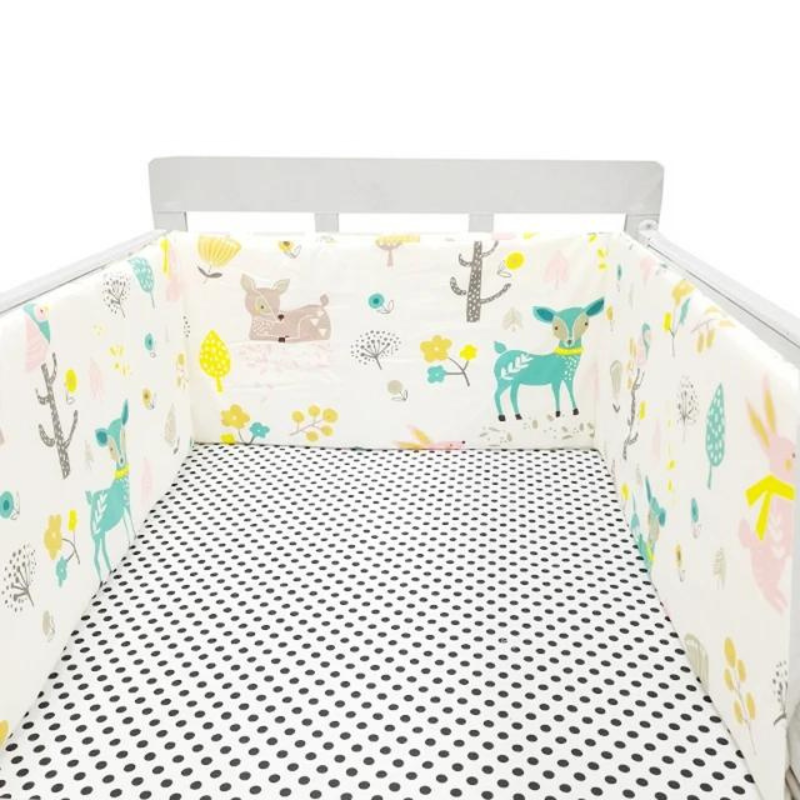 Cot Bumper Bed Set: Soft Side Pad for Crib Protection