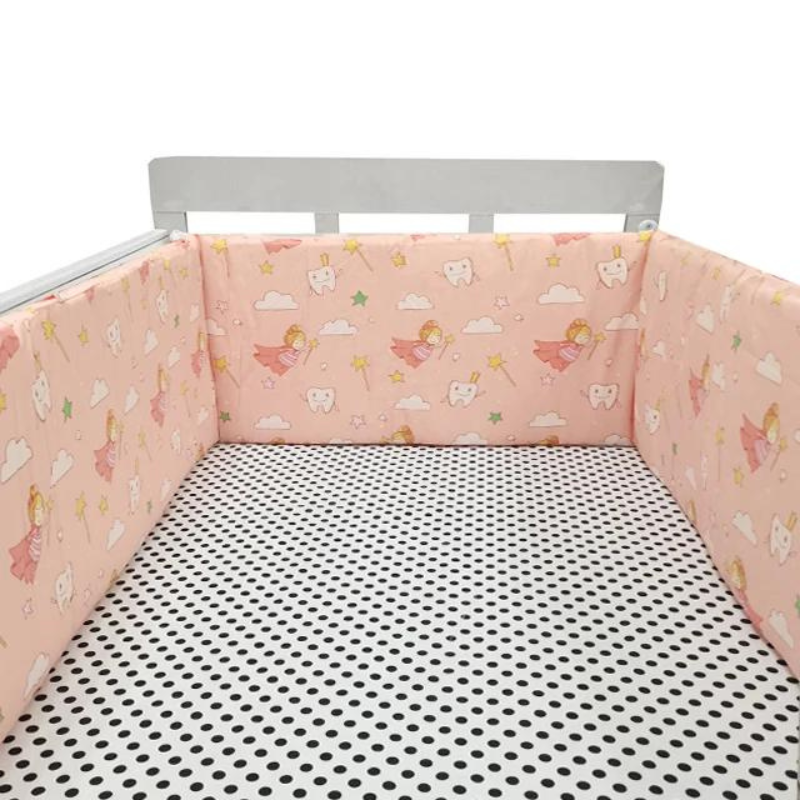 Cot Bumper Bed Set: Soft Side Pad for Crib Protection