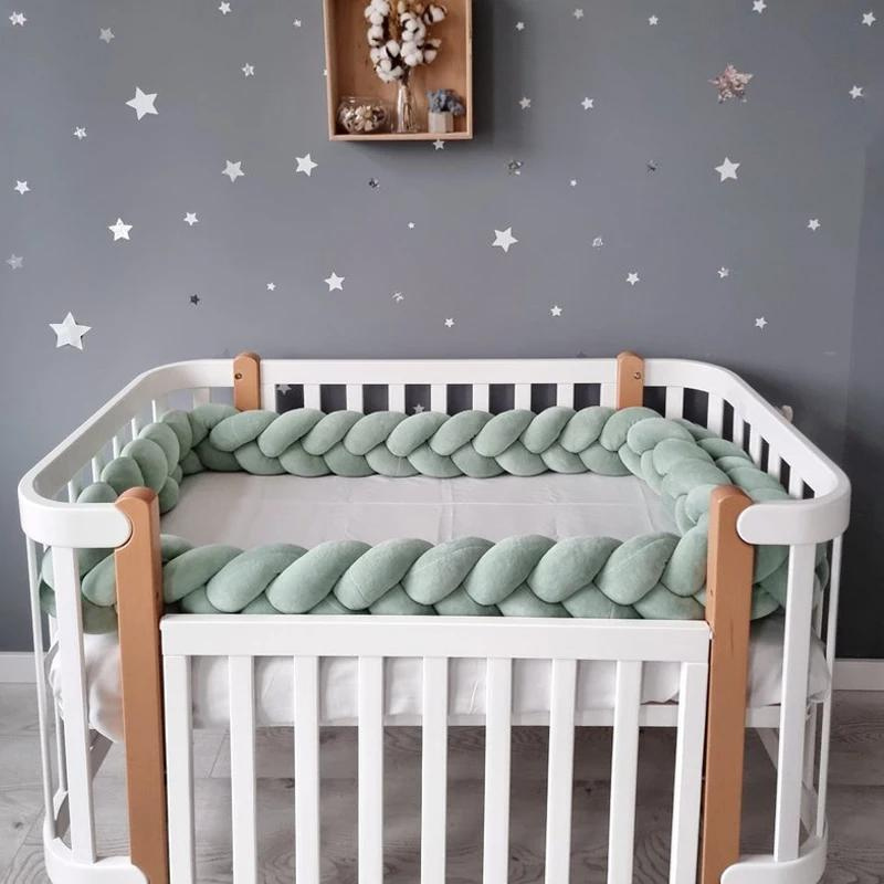 Baby Cot Bumper Knotted Braided Cot Bumper